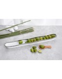 ACEITUNERO PORCELANA BLANCO FILO PLATA