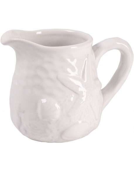 CREMERO EN CERÁMICA BLANCA MOD: COSTERO