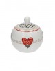 AZUCARERO CIRCULAR PORCELANA MOD: HAPPY DAY
