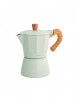 CAFETERA DE ALUMINIO PARA 1 TAZA EN MARFIL MOD: NATURALE