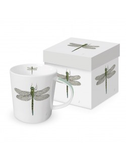 TAZA EN CAJA DE REGALO MOD: LIBELULA