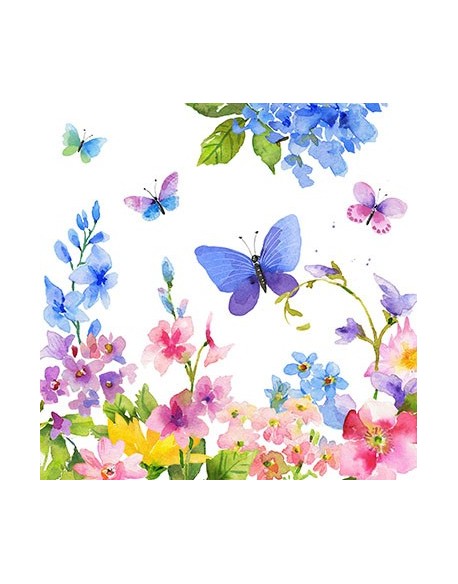 SERVILLETA DE COMIDA MOD: PRIMAVERA AZUL