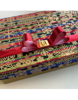 CAJA RECTANGULAR COPOS DORADOS HINDU