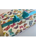 CAJA PAPEL ITALIANO MARIPOSAS 25 X 25 + 8CM