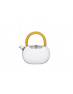 TETERA DE CRISTAL CON ASAS AMARILLA