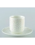 SET X 6 TAZAS PARA CAFÉ EN CERÁMICA MOD. PLUMETIS GOLD