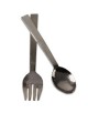 SET DE 2 CUCHARONES PARA ENSALADA EN ACERO MARTILLADO