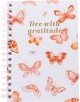CUADERNO ESPIRAL TAPA DURA MOD: MARIPOSA