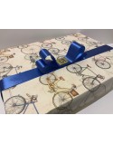 CAJA PAPEL ITALIANO BICICLETAS 25CM X 25CM + 8CM