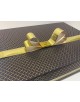 CAJA MOD. AZUL PUNTO DORADO 29CM X 39CM + 9CM