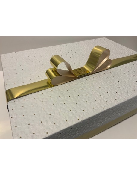 CAJA MOD. FLORES BLANCAS 29CM X 39CM + 9CM