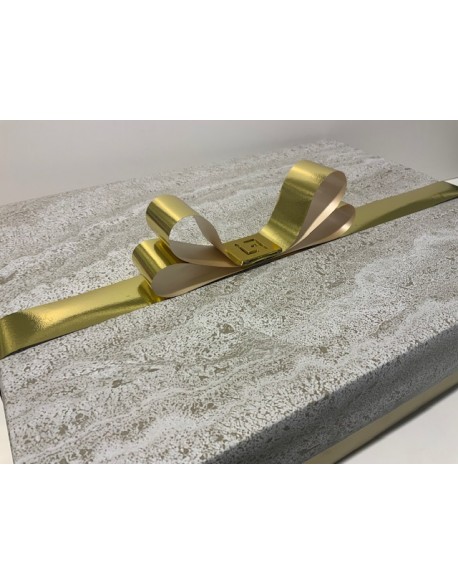 CAJA MOD. DORADO MATE 25CM X 25CM + 8CM
