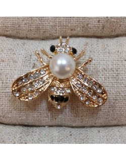 BROCHE ABEJA C/PERLA