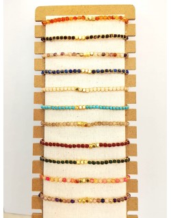 PULSERAS AGATHA Y FILO DORADO
