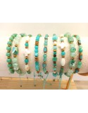 PULSERAS AJUSTABLES MIX TURQUESA