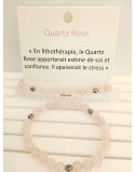 PULSERA EN PERLA ROSADA
