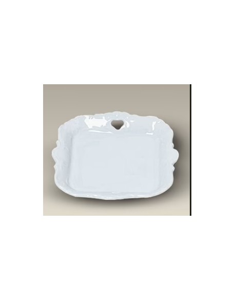 PLATO CALADO Y RELIEVE EN PORCELANA