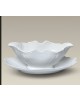 SALSERA UNA SOLA PIEZA C/RELEIVE EN PORCELANA 10"