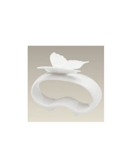 ARO PARA SERVILLETA EN PORCELANA MOD: MARIPOSA