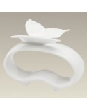 MIELERA EN PORCELANA BLANCA FILO DORADO