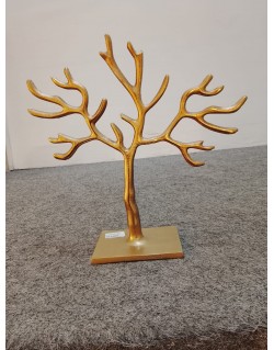 ARBOL PARA COLGAR JOYAS EN METAL DORADO