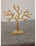 ARBOL COLGADOR DE JOYAS METAL DORADO