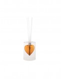DIFUSOR DE FRAGANCIA C/PALILLOS  CORAZON DORADO