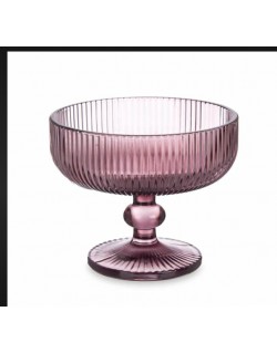 COPA X6 PARA HELADO ROSA RAYAS 310ML