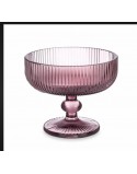 COPA X6 PARA HELADO ROSA RAYAS 310ML