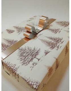 CAJA PAPEL INVIERNO  25CM X 25CM + 8CM