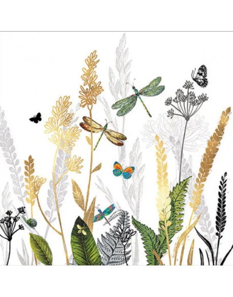 SERVILLETA DE COMIDA MOD: FLORES ORNAMENTALES