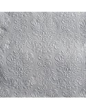SERVILLETA DE COMIDA MOD: ELEGANTE PLATA
