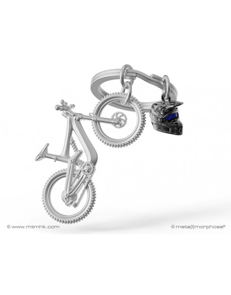 LLAVERO EN METAL MOD: BICICLETA Y CASCO