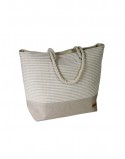 BOLSO RAYAS BLANCAS G