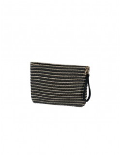 CARTERA HILO DORADO NEGRO