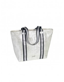 BOLSO PLATA 2 ASAS PLATA/NEGRO