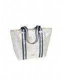 BOLSO PLATA 2 ASAS PLATA/NEGRO