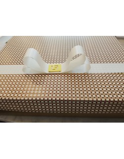 CAJA MOD. BEIG /CAFE 25CM X 25CM + 8CM