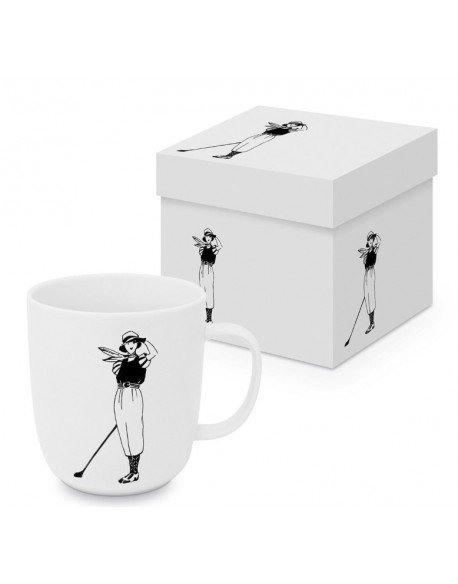 TAZA EN CAJA DECORATIVA MOD: TALLER DE GOLF