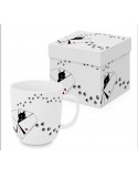 TAZA EN CAJA DECORATIVA MOD: TALLER DE GATOS