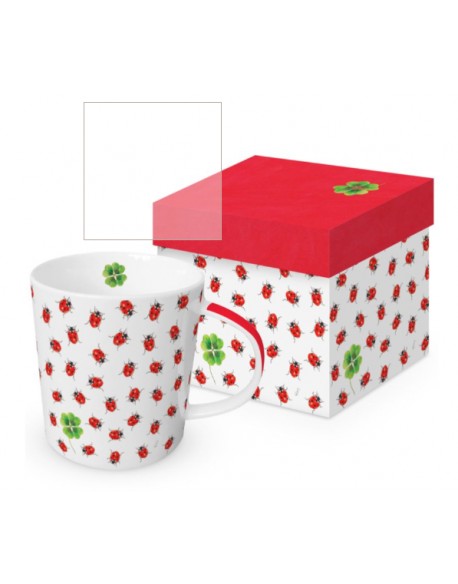 TAZA EN CAJA DECORATIVA MOD: INSECTOS