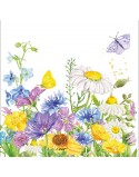 SERVILLETAS DE COMIDA MOD: FLORES DE VERANO