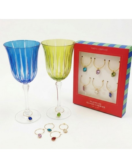 MARCADOR DE COPAS X6 GEMAS COLORES SURT.